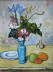 Blaue Vase